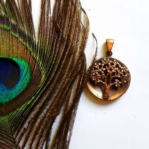 Tiger Mountain copper tree of life pendant